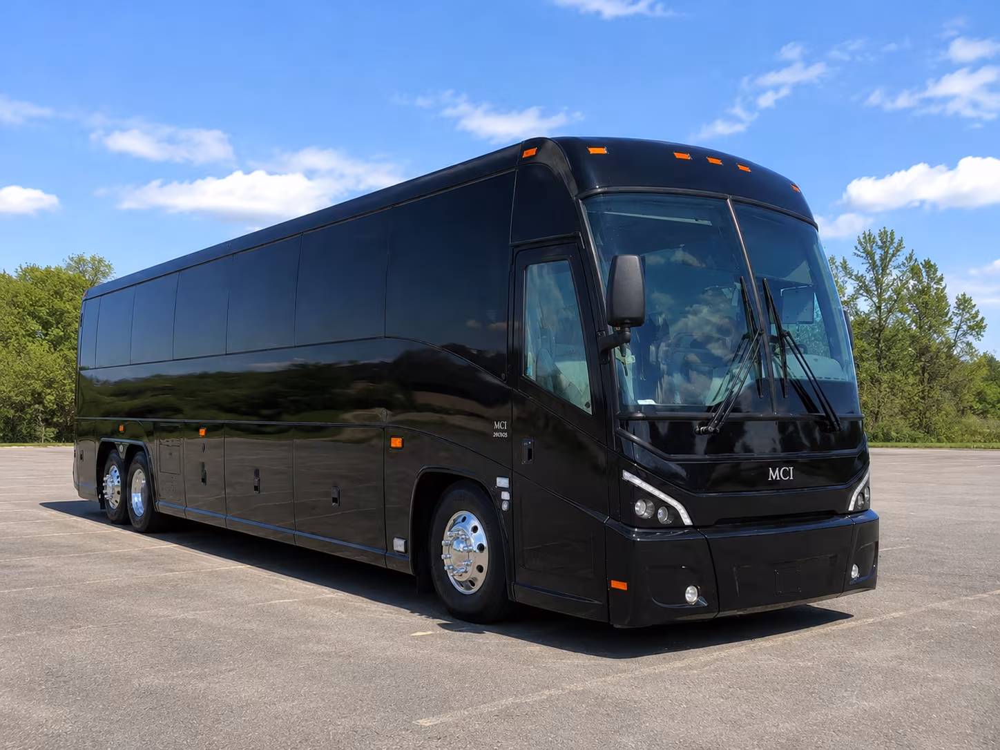corporate and group charter bus rentals for long distance santa monica events