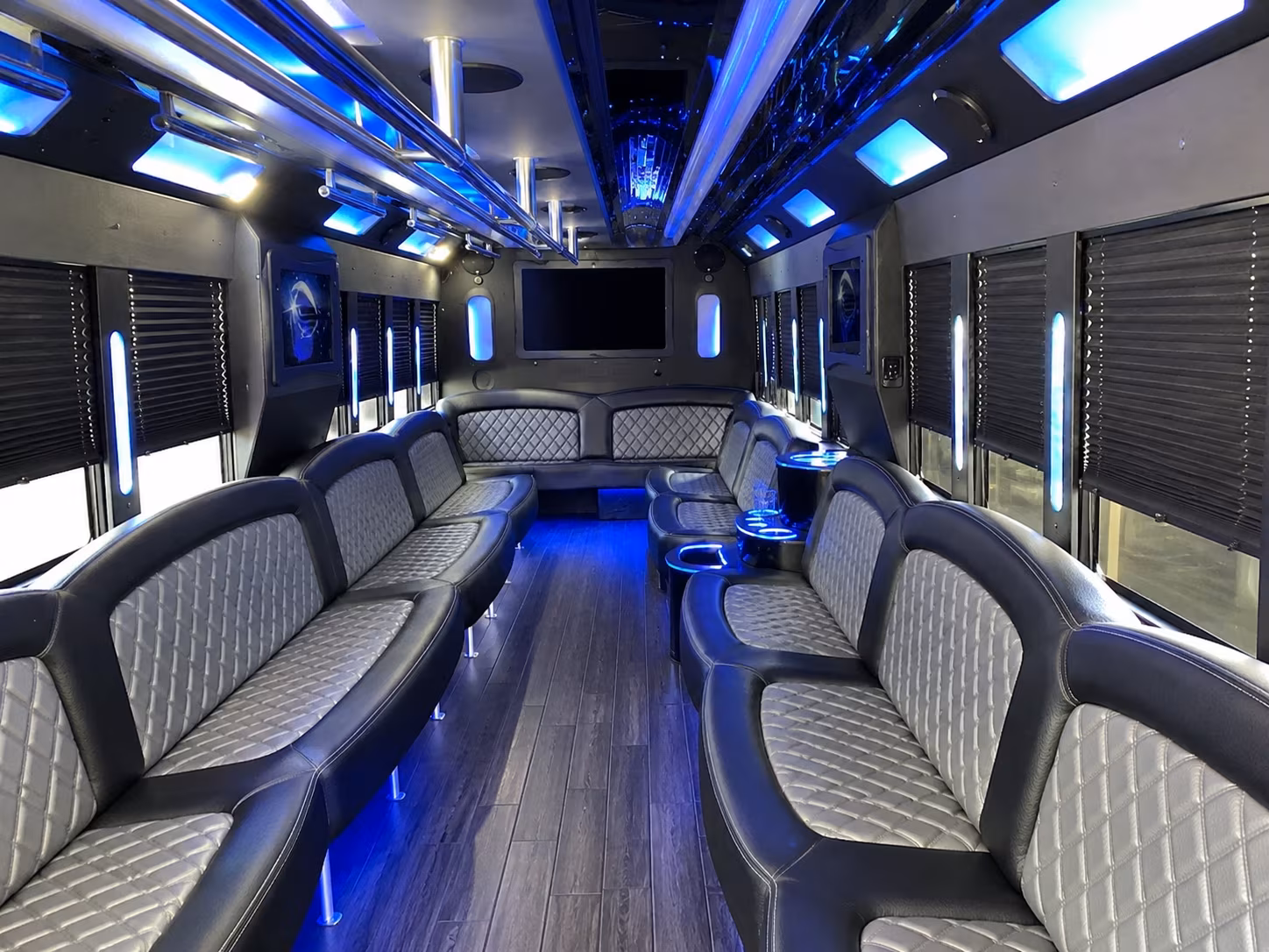 party bus rentals for santa monica prom night along the coast