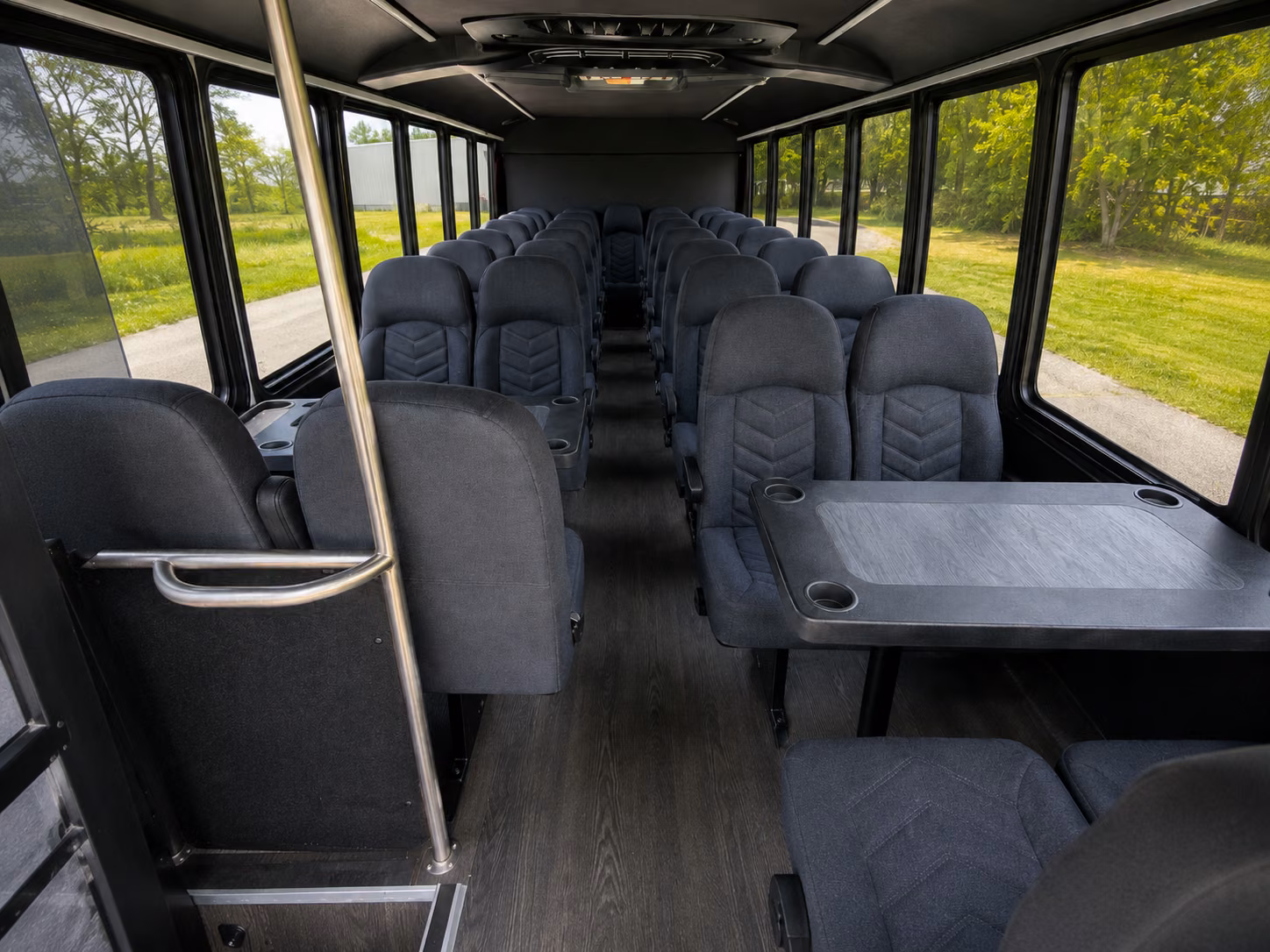 santa monica 15 passenger minibus inside