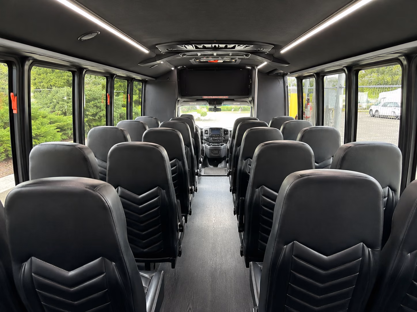 santa monica 15 passenger minibus interior