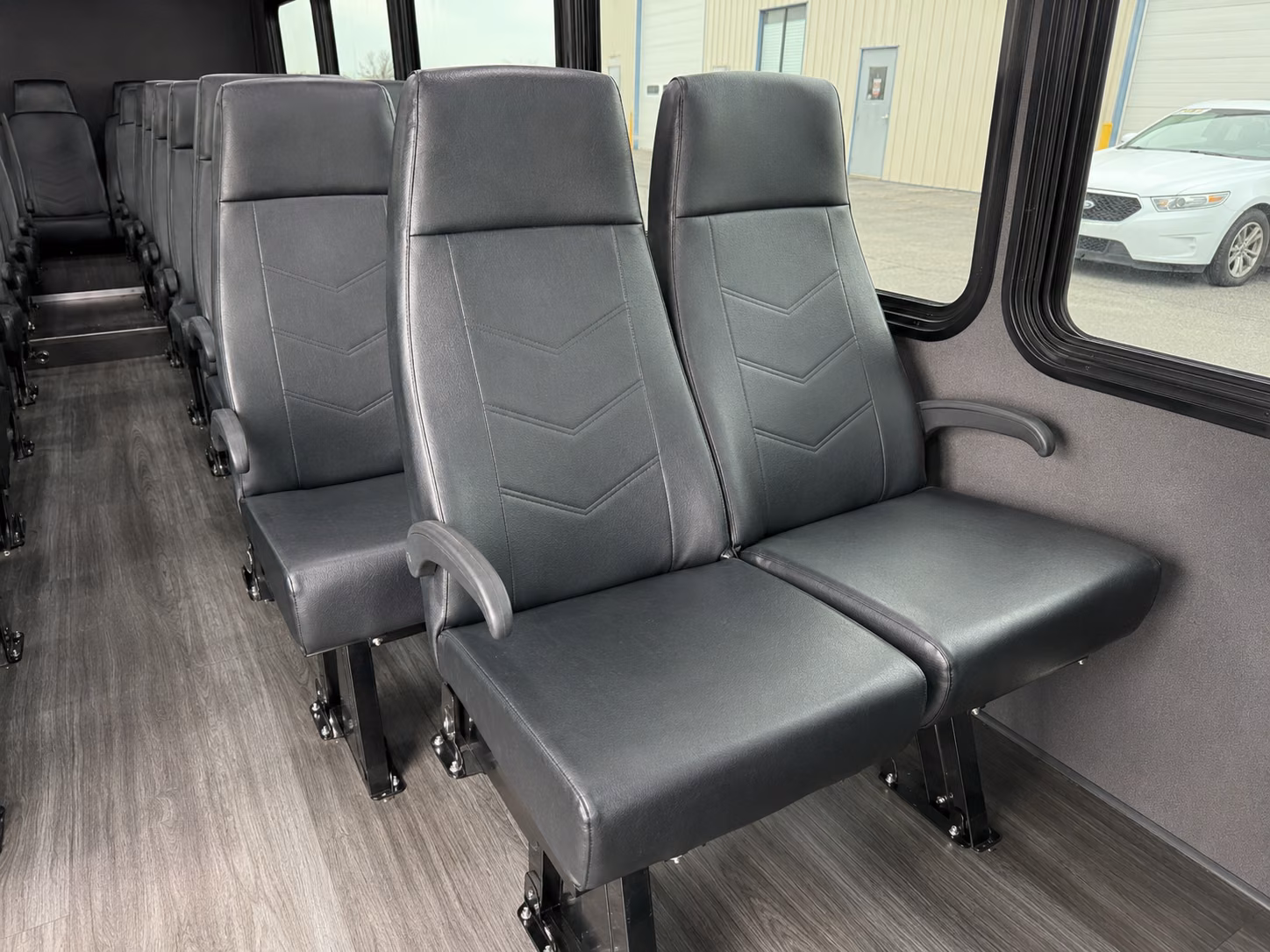 santa monica 20 passenger minibus inside