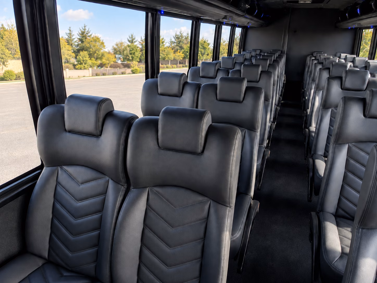 santa monica 20 passenger minibus interior