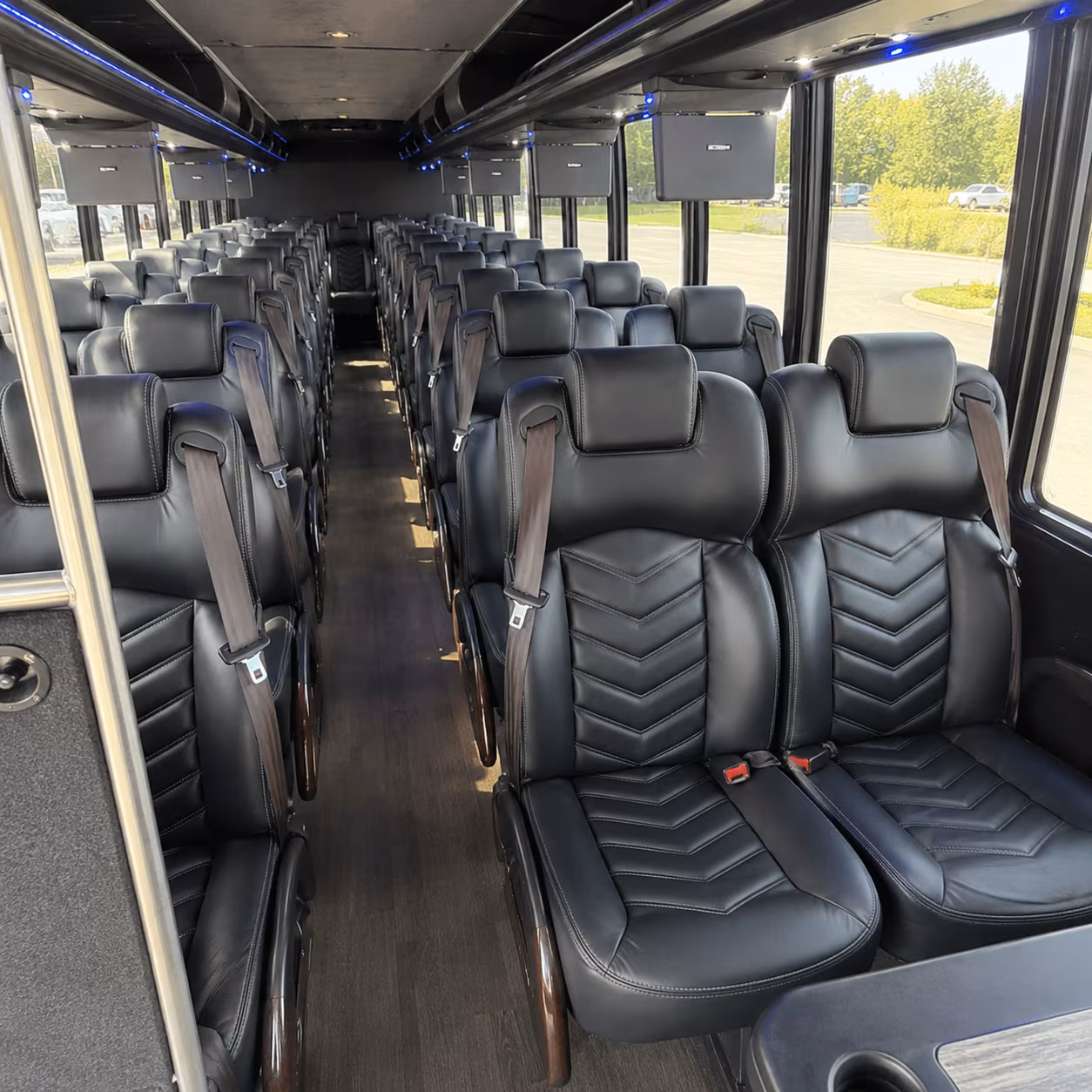 santa monica 25 passenger minibus interior