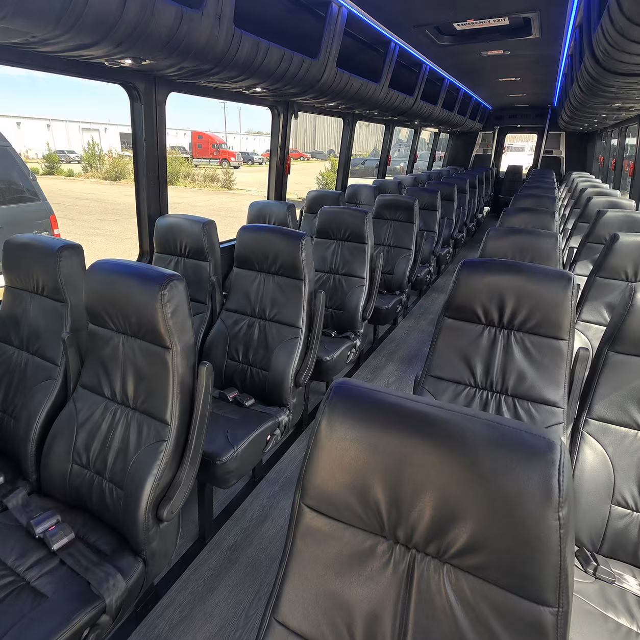 santa monica 30 passenger minibus inside
