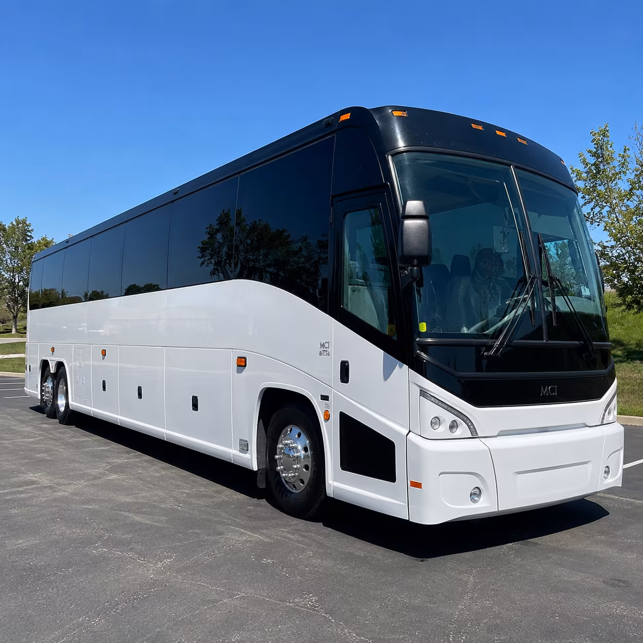 santa monica 56 passenger charter bus