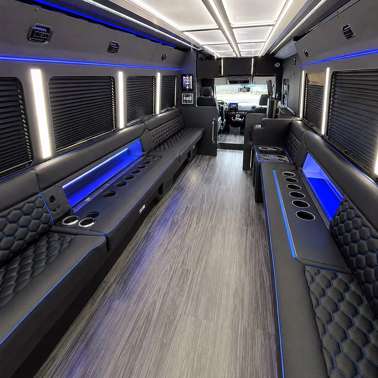 santa monica party bus inside