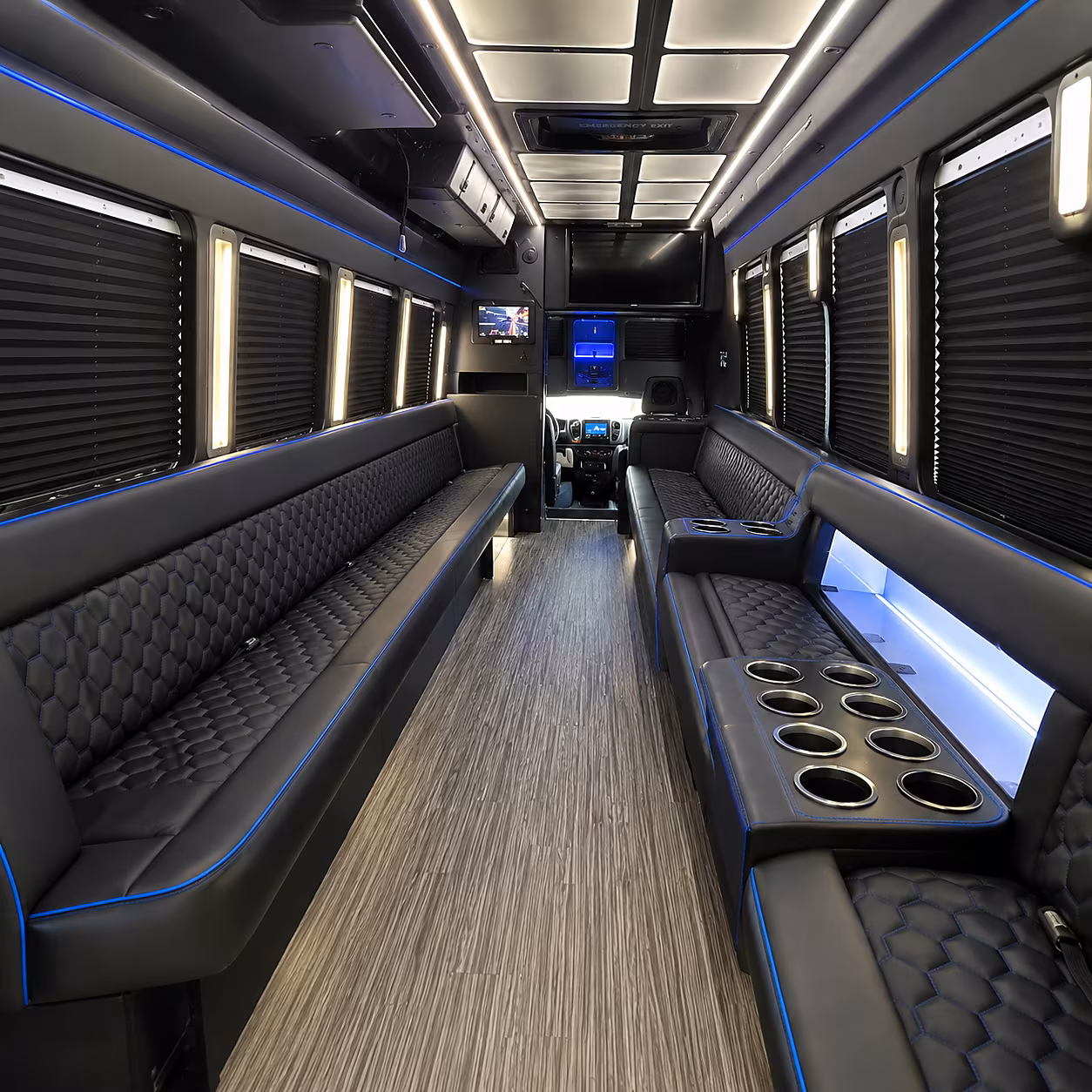 santa monica party bus rentals inside