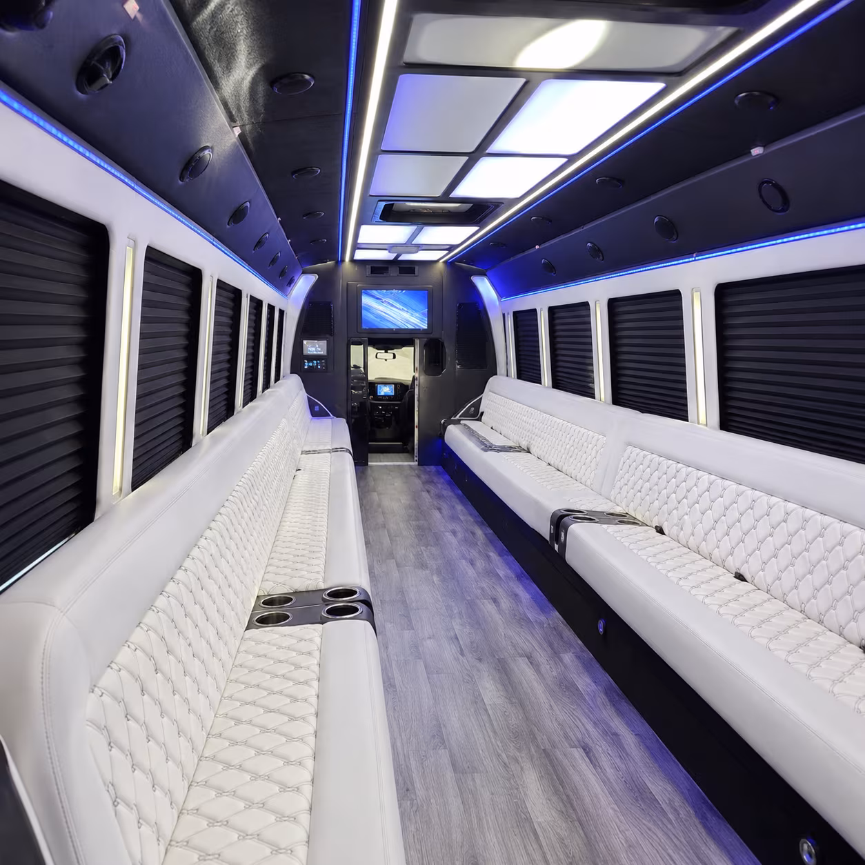 santa monica pier beachfront party bus rental