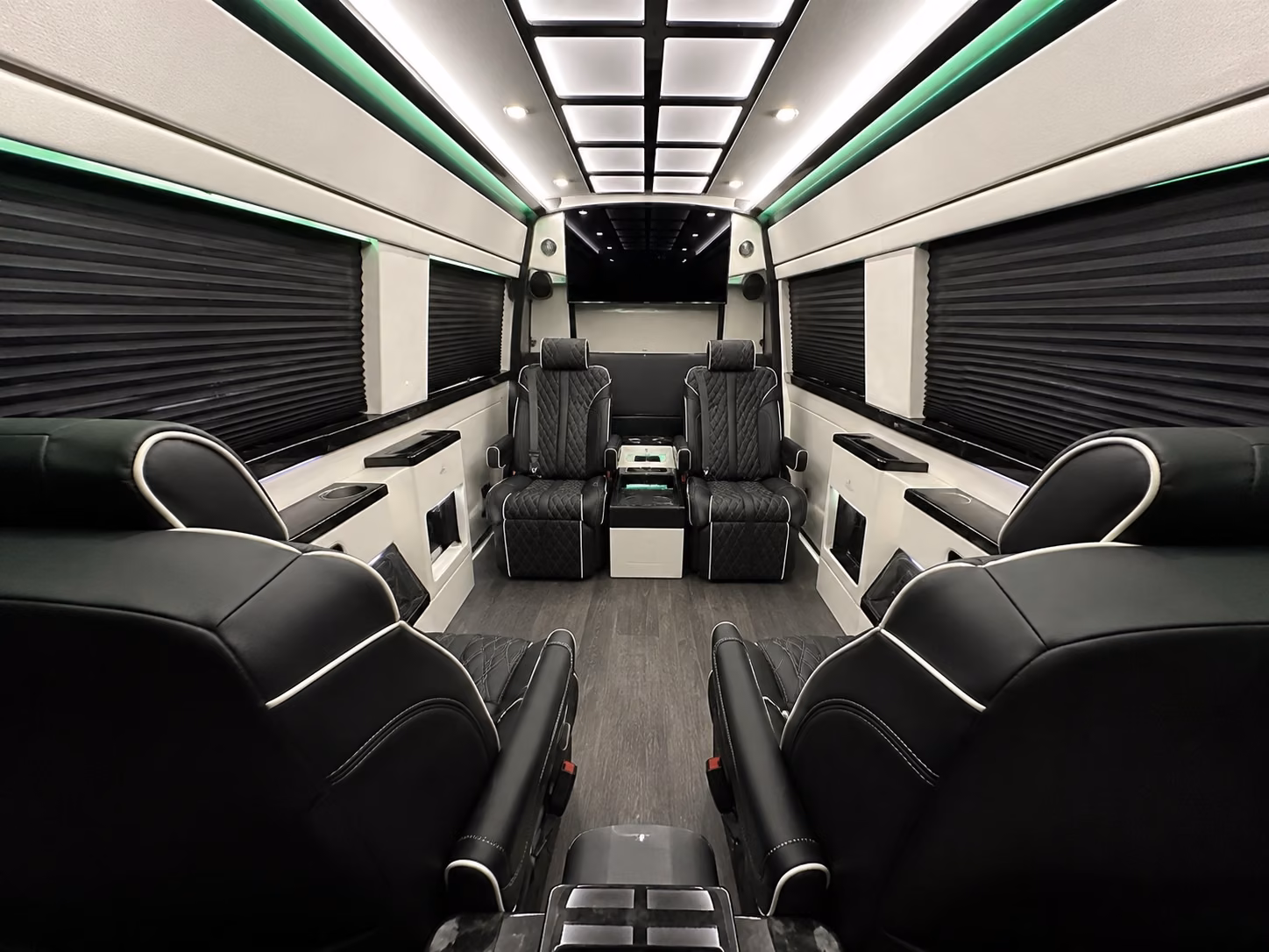 santa monica sprinter van with driver inside