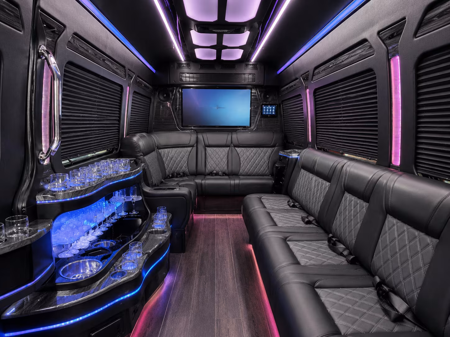 sprinter limos and vans for intimate santa monica prom rides